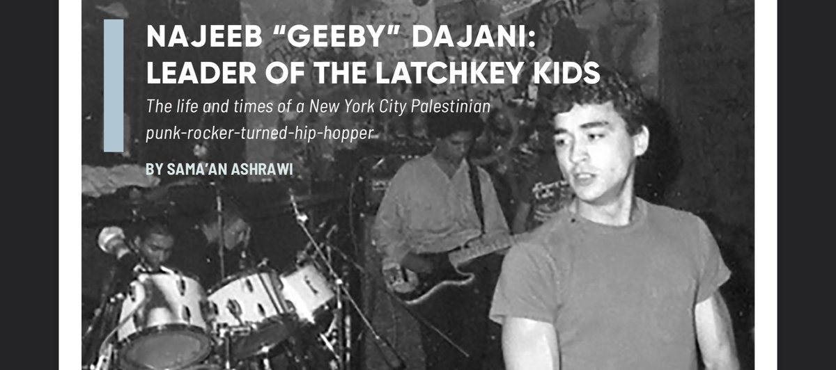 Sadly, Geeby passed last year after a battle with Lou Gehrig’s disease  My cover story for  @palestinianmag attempts to honor his legend and legacy with stories from members of Bad Brains, Beastie Boys, and Stilulated Dummies Available here: https://www.palestineinamerica.com/magazine-1/music-edition-2020