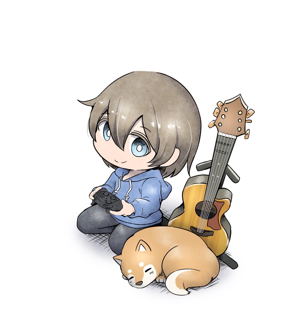 ぽりち なんと かしわ様 39kashiwa にアイコンを描いて頂きました ギター は実物をモデルにしてもらい ゲームコントローラーはしっかりswitchのプロコン そして かしわ様の描かれる動物は本当に可愛い ご丁寧な対応 本当にありがとう