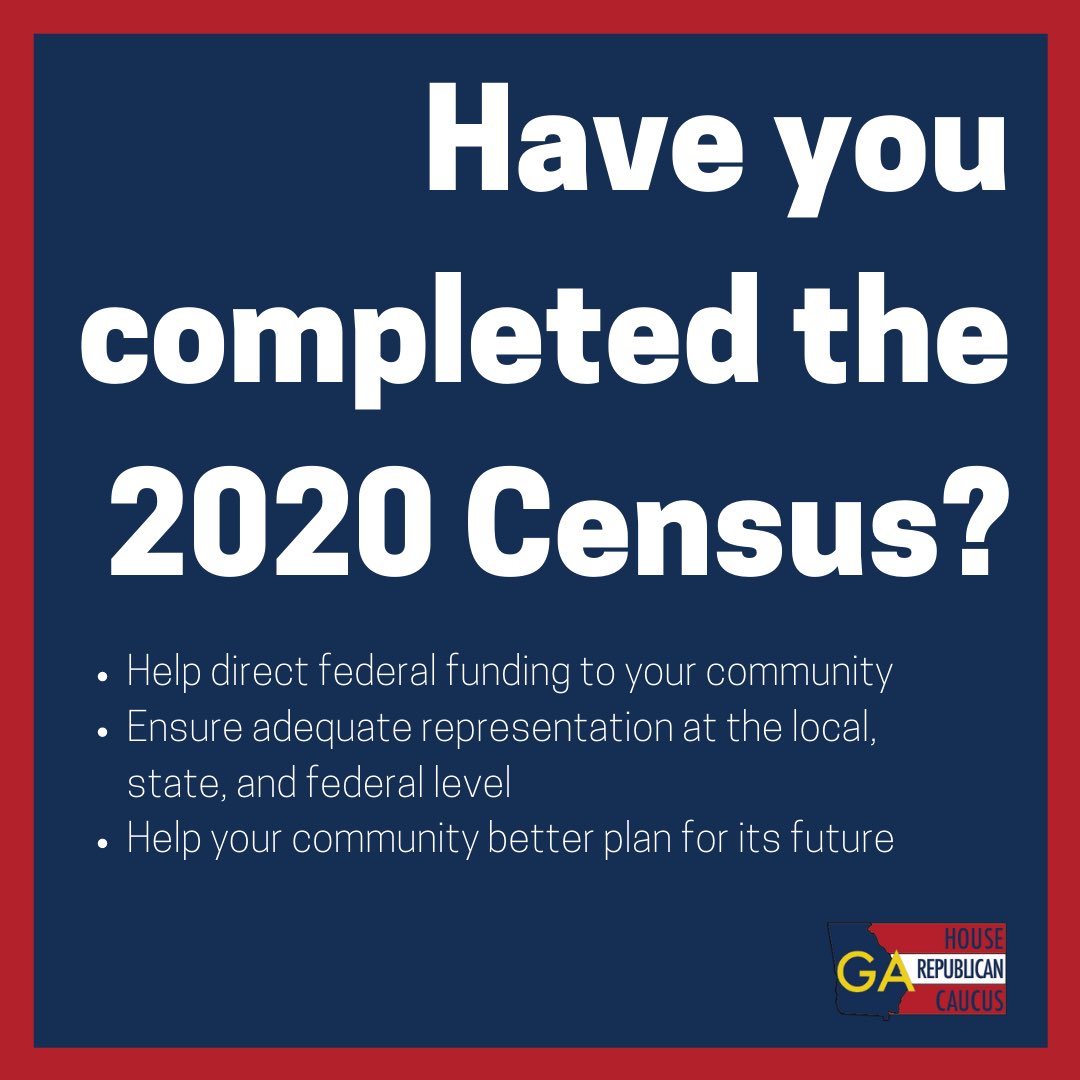 dalerutledge's tweet image. The 2020 Census deadline is September 30th! Make sure you are counted today by following the link below:

my2020census.gov &amp;lt;gahousegop.us4.list-manage.com/track/click?u=…&amp;gt;

#gapol