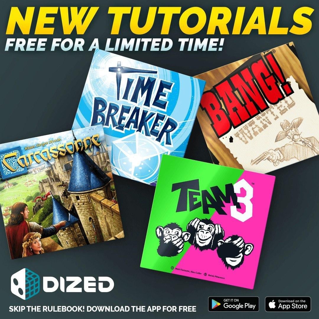 LooneyLabs's tweet image. URGENT! Dized is offering free tutorials, including our game #Timebreaker, until tomorrow, 9/23, so go grab them RIGHT NOW! Never heard of Dized? This smartphone app makes learning new games as simple as if a friend taught you. See for yourself! #getDized #PlayMoreGames