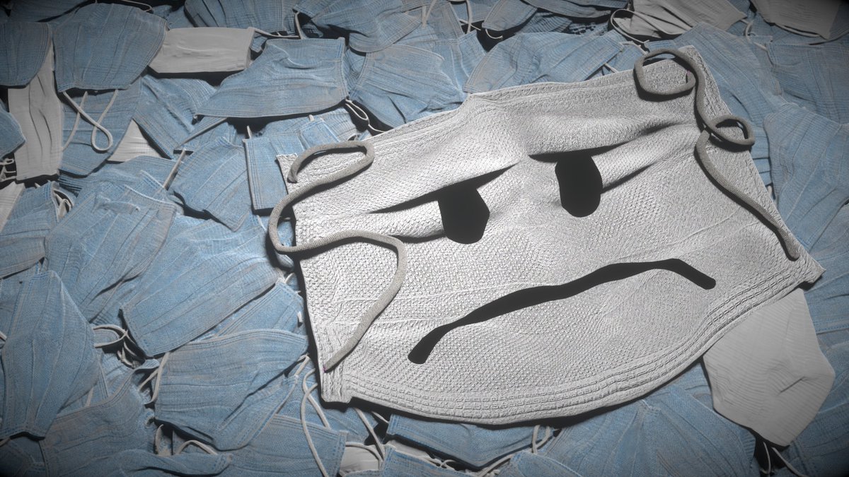 steven_sych's tweet photo. some experiments with turning sims into displacement textures. if anyone wants to make an endless sea of masks, let me know and I'll send you the 8k tiling textures! couldn't resist adding sadmask. made in #houdini + #octanerender https://t.co/cWxisygF67