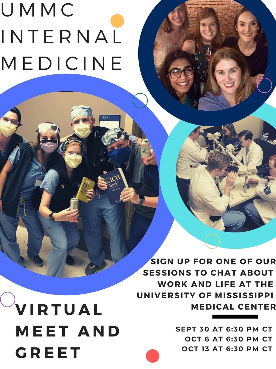 Hey, you! Are you applying to internal medicine this year?

Do you want to learn more about our program, meet, and hang out with some of our current residents?

We hope so! We are wildly excited to meet you! Come learn why we love UMMC!

Sign up here! forms.gle/cDU3ceiEbaJo3U…