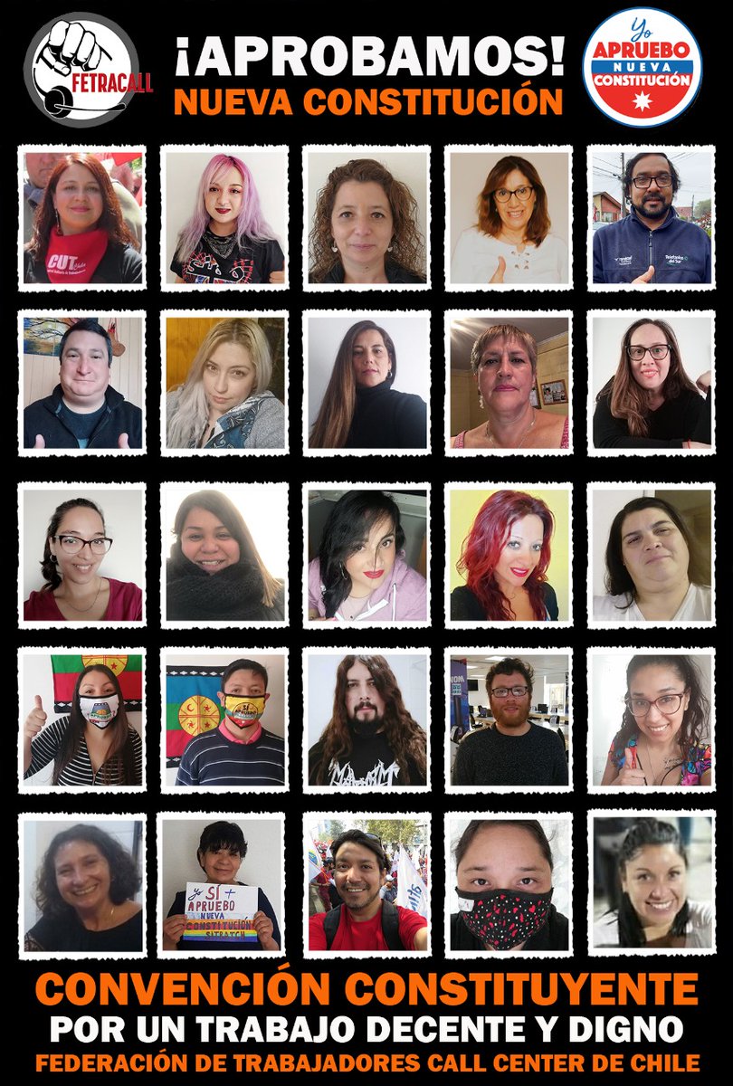 Este 25 de Octubre
Nosotras y nosotros Aprobamos  una nueva constitucion, por medio de una Convencion Constituyente!!!
#AprueboCC