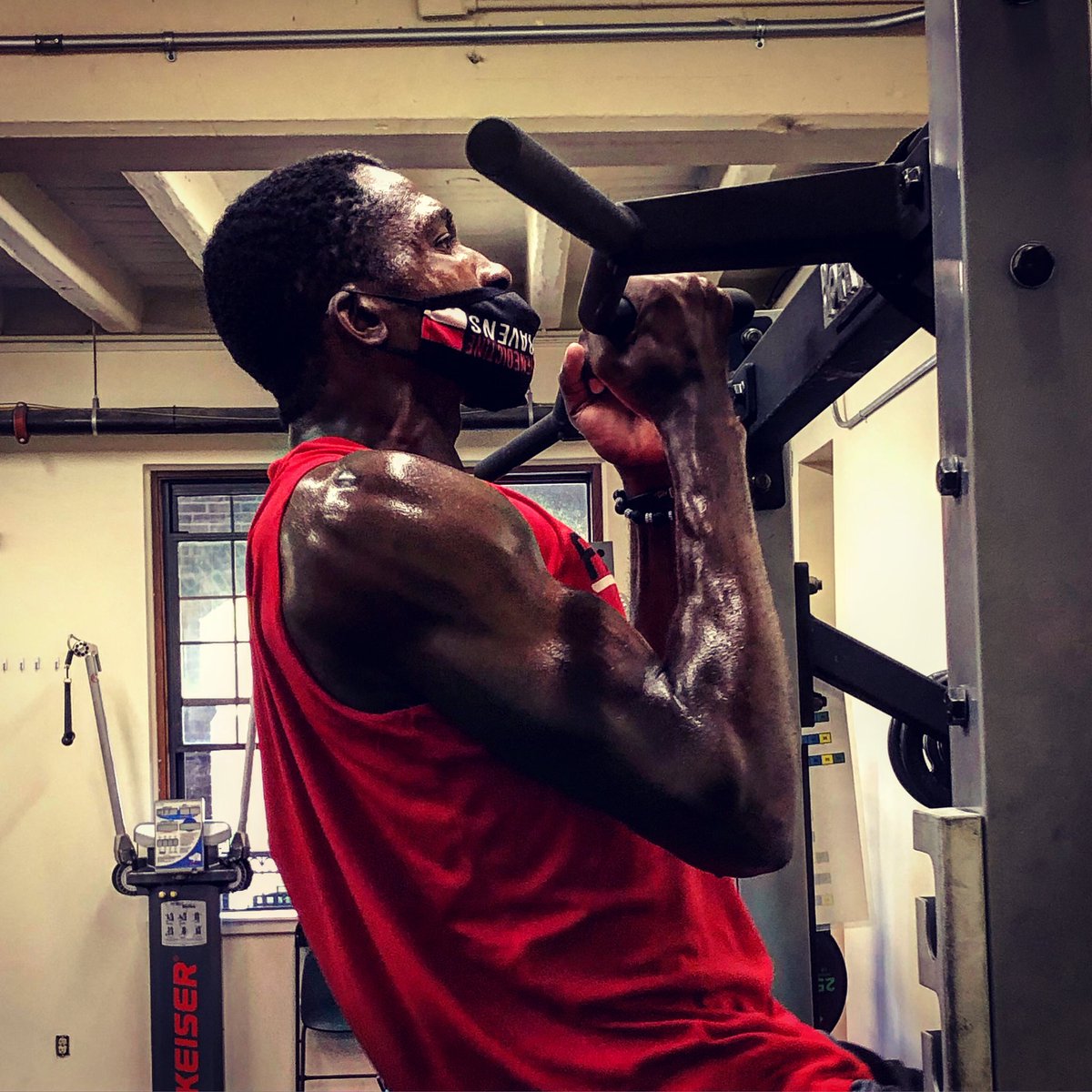 Less than 6 weeks out 💪🏻 Keep workin hard 👏🏻🏀 #RavenStrong