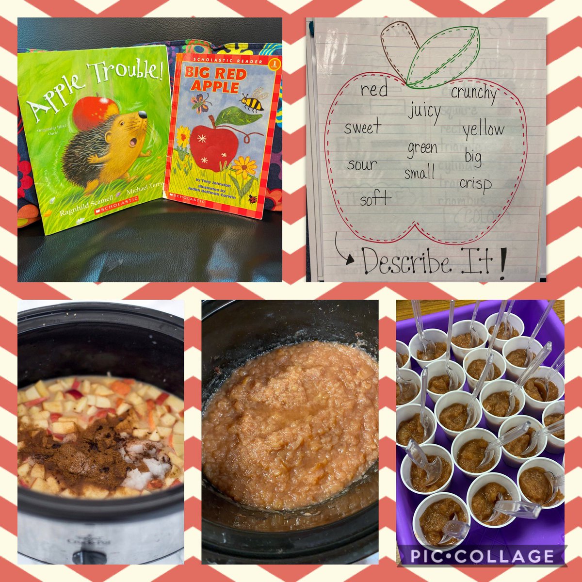 MsHKinderCrew's tweet photo. Boy oh boy did this sweet crew enjoy *changing matter* today!!! ππ We discovered that applying heatπ₯ all day to lots of cut apple pieces with a dash of cinnamon, sure makes for a tasty experiment! π #happykids #sciencecanbetasty #itsfallyall @LindseyElem https://t.co/7nE8D7af1A