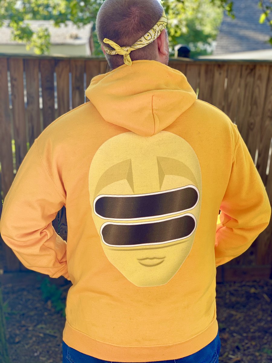 Zeo Ranger Two, Yellow! Happy to be repping my girl Tanya in the awesome Yellow Zeo Ranger hoodie at @KarsonsKorner #PowerRangers #yellowranger #zeorangers #gay