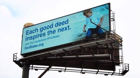 deltaoohmedia's tweet photo. Delta Media would like to thank Branded Cities, Lamar Advertising Company and Bulletin Displays for their generosity in donating space to this incredible cause #ForBlake

To find out more information about Blake and his legacy, please visit https://t.co/3VG7IA03uR https://t.co/oE3n5DBPTE
