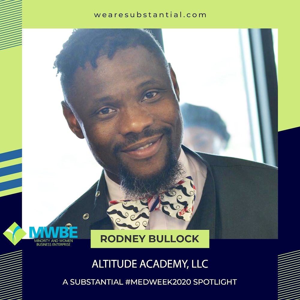 SubstantialMag's tweet photo. Here’s a #Substantial #MWBE spotlight! Rodney Bullock is determined to educate people outside of his community on just how important the barbershop is for black men. https://t.co/OCivyY1Hl9 to read more on the Altitude Academy, LLC and Rodney Bullock. #greenvillenc #medweek2020 https://t.co/bKCEzxtJi7