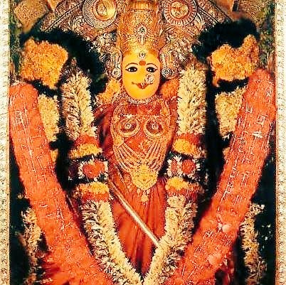 "Kamesha-baddha-maangalya-sutra-shobhita-kandhara "The thirtyth name in Lalitha Sahasranamam describes Shree Lalitha Parameshwari as one whose nech is adorned by the Mangalyam tied by Kamesha. Lalitha Sahasra was discussed by Shree Hayagreeva avtara of Vishnu to Agastya Mahamuni