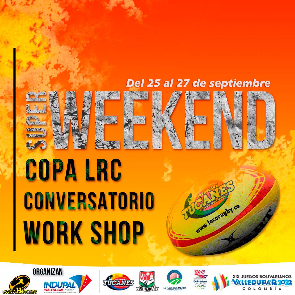 InderValledupar's tweet photo. Este fin de semana podrás disfrutar de las emociones del Súper Weekend de Rugby Virtual, un evento que promovemos desde la institucionalidad para fortalecer la masificación y fomento de esta disciplina. https://t.co/7jVRBKTw3B