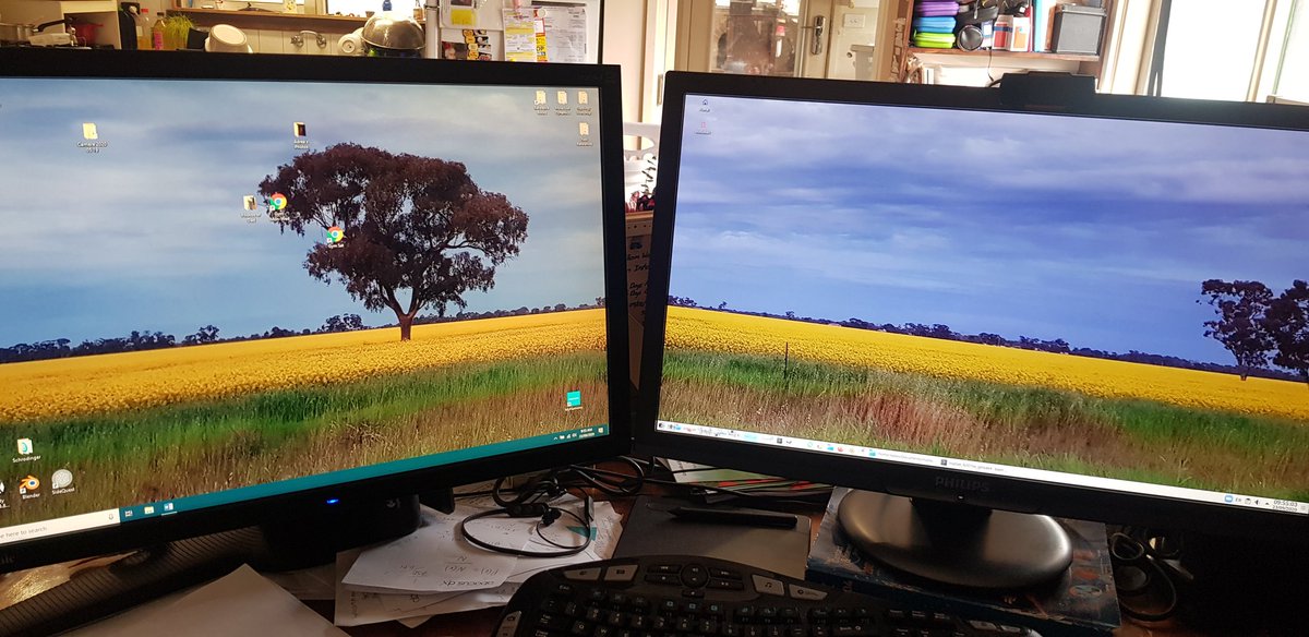 dr_dbw's tweet photo. Time for a change.
#Desktop #MyDesktop #DualComputers #DualScreens https://t.co/VOmuPd09wO
