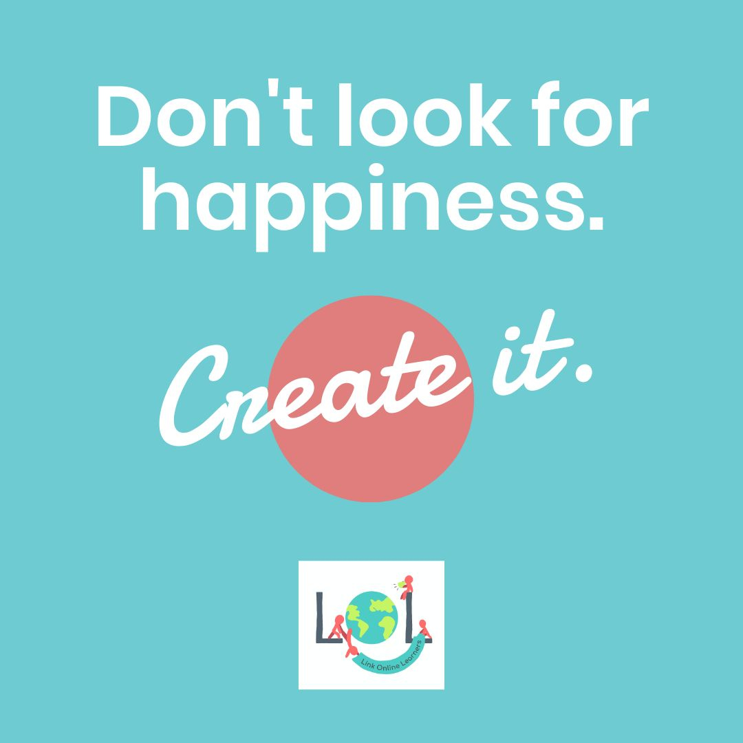 Don't look for happiness Create it. We are delighted to share our story at the Creative Bravery Festival. 

Learn more about the festivities this week on our website linkonlinelearners.org/creative-brave…

#CreativeBravery #BraveIdeas #LOL_global #edchat