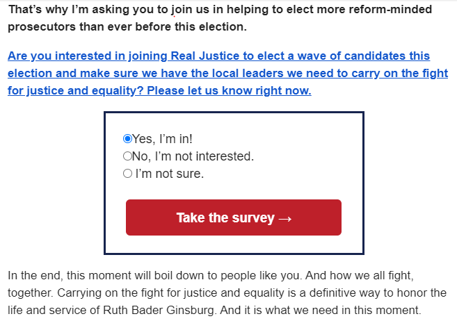 Further down, it gives a link to "take a survey." But as you will see in the next post, WEB DeFraud's survey is different than you might expect.