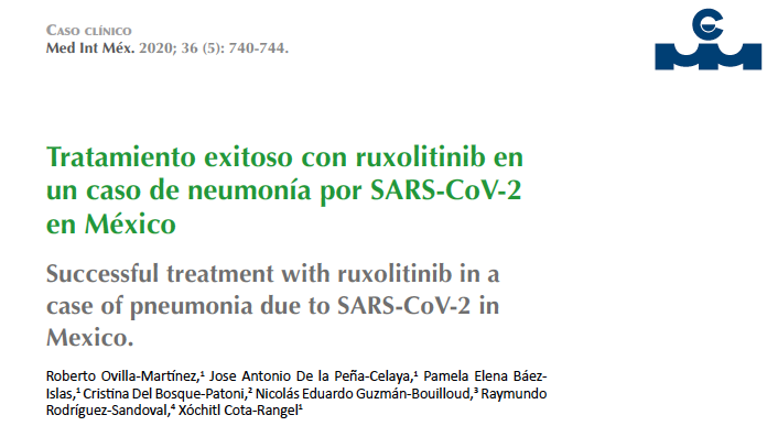 MedIntMex's tweet photo. #CasoClínico Reporte de tratamiento exitoso con Ruxolitinib #Covid_19 @hospitalangeles #CMIM #MedicinaInterna Puedes consultar este y todos los demás artículos, sin costo en: https://t.co/Iw5kMGBgl0 
#MedIntMex @cmimcoatza @CMIEV @cmitab https://t.co/LALvmumvGc