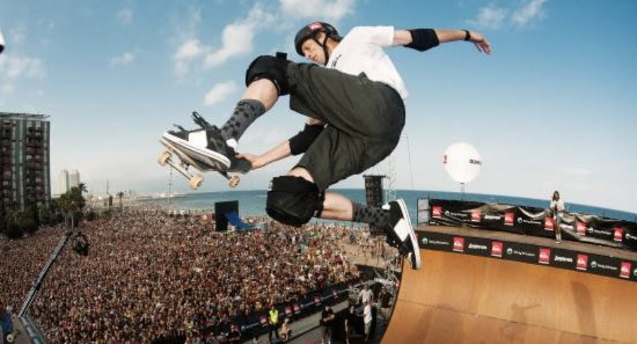 5) In 1995 ESPN launched The X Games, a nationally televisied extreme sports competition.Tony Hawk, still in the prime of his career, would win gold in 95' and 97'.To this day, Hawk still credits those medals with bringing the needed exposure to the sport of skateboarding.