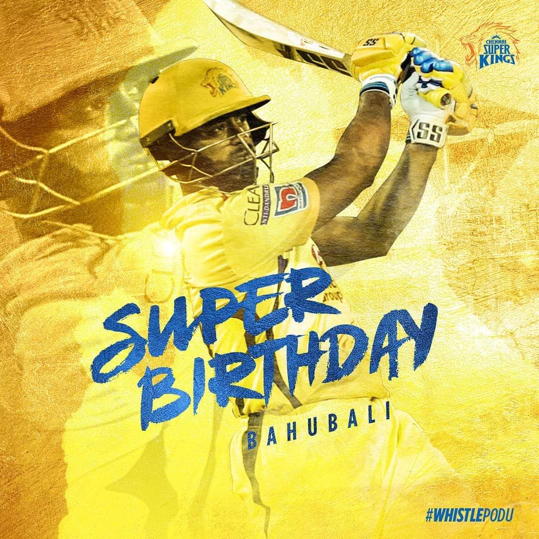 Happy Birthday Bahubali Ambati Rayudu         