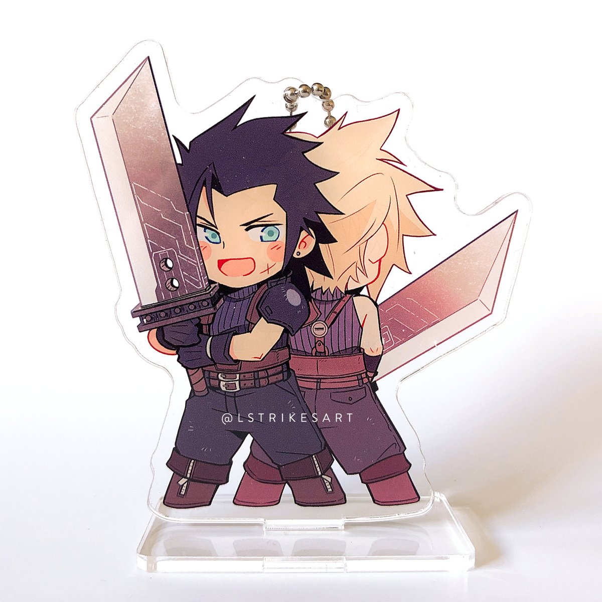 LStrikesArt's tweet photo. #Zakkura #FinalFantasyVIIRemake The ex-SOLDIER babies are here! Preorders will open soon🐥🐺✨

RT+Follow for a chance to win this acrylic standee/charm.
Giveaway ends in 24 hours. One winner will be drawn randomly! More details in the thread below⬇️ https://t.co/JmLBdqYGrF