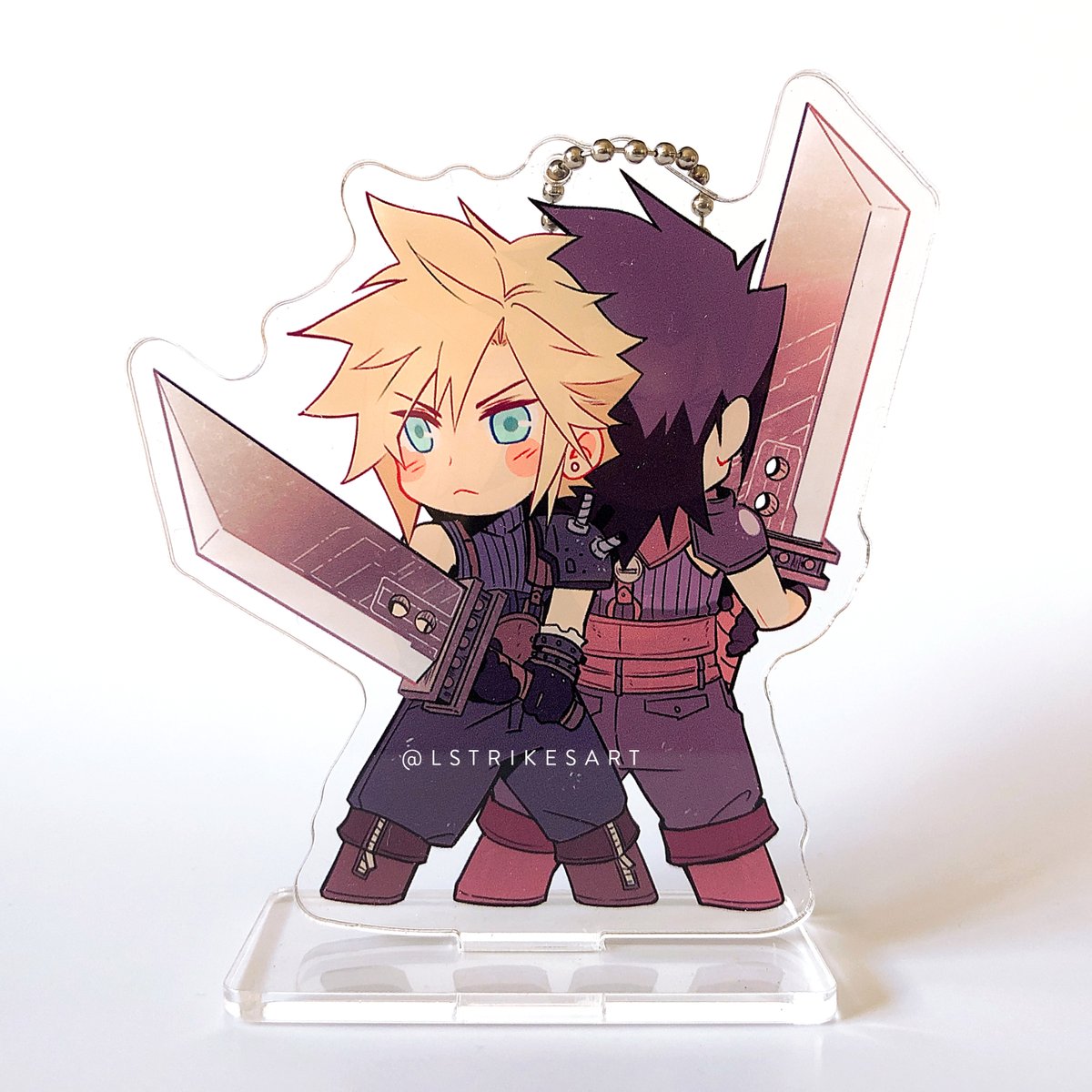 LStrikesArt's tweet photo. #Zakkura #FinalFantasyVIIRemake The ex-SOLDIER babies are here! Preorders will open soon🐥🐺✨

RT+Follow for a chance to win this acrylic standee/charm.
Giveaway ends in 24 hours. One winner will be drawn randomly! More details in the thread below⬇️ https://t.co/JmLBdqYGrF