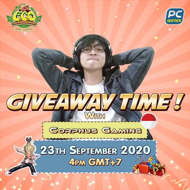CorphusG's tweet photo. 🛑 RABU (Hari ini) - 16:00 🛑
@YOUTUBE - Corphus Gaming
@everyone
GIVEAWAY TIME !!
- Banyak Hadiah Menarik untuk para pemain ECONW 🎉
#Giveaway
#ECONW
#EmilChronicleOnline
#EmilChronicleOnlineNewWorld https://t.co/2x9I9NCuJc