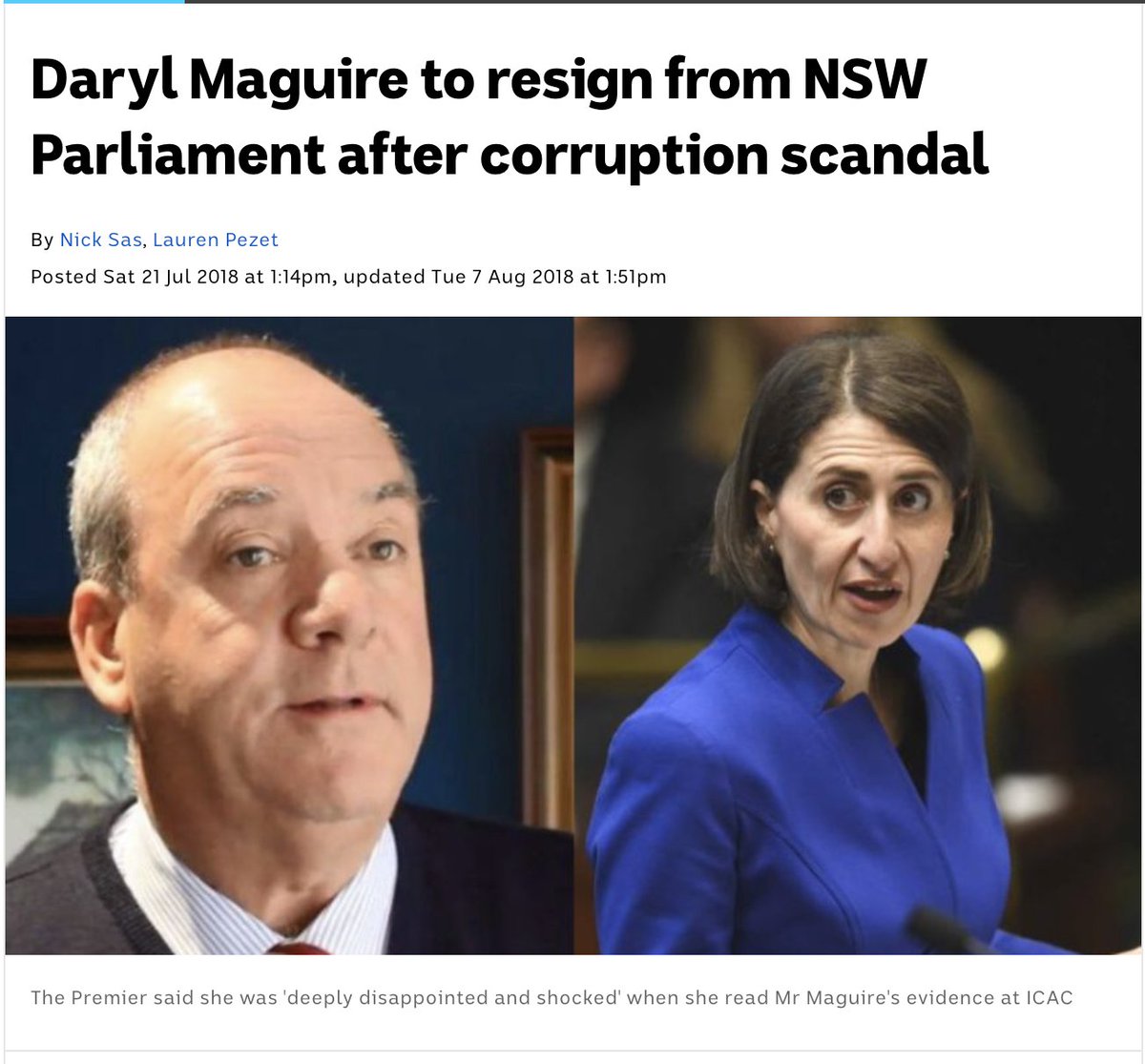 And, Wagga Wagga received massive grants during the by-election caused by the resignation of disgraced Liberal MP, Darryl McGuire over corruption allegations.