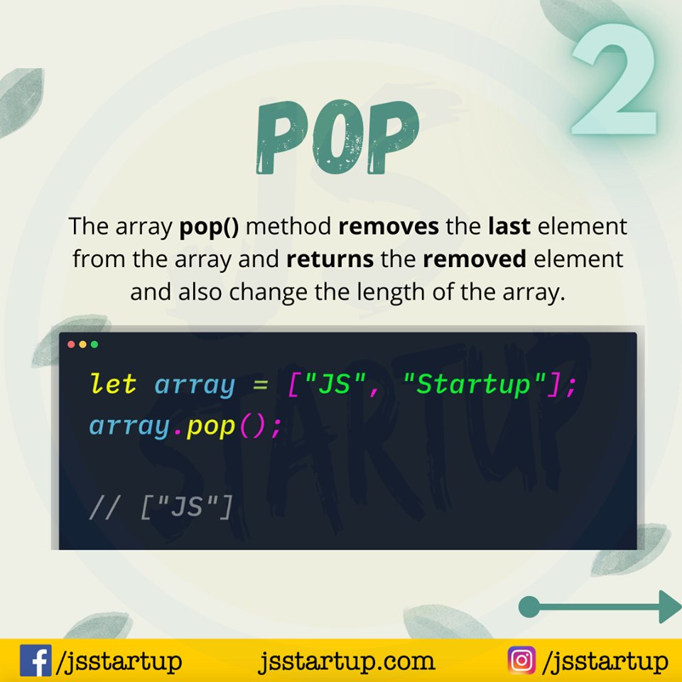 codek_tv's tweet photo. Top 10 JavaScript array methods you should know
☞ https://t.co/jk3CyPd7e1

#morioh #javascript #webdevelopment https://t.co/IwsMpVP6rq