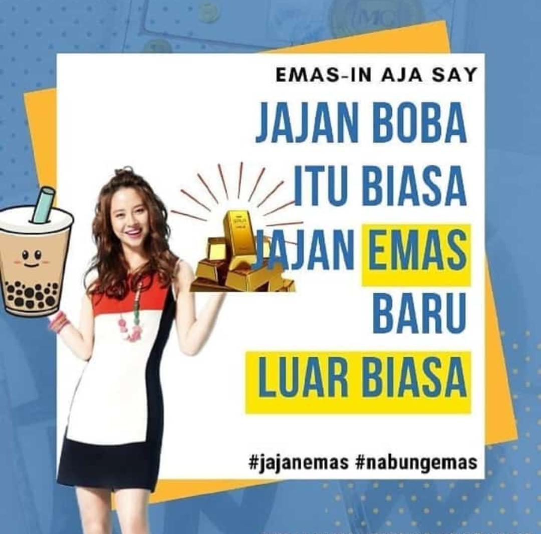 jajankoinimut's tweet photo. Masing2 punya pilihan untuk cemilannya ya, kalau saya jelas pilih #MiniGold dong.. 😍😍😍 
Jajan sehat ala #MiniGold, ga bikin gemuk, disimpan lama juga ga basi, ga ada expirednya 😍😍😍

#SaveGold 
#BuyMiniGold 
#SemuaBisaPunyaEmas https://t.co/vvBYikZ4Iq