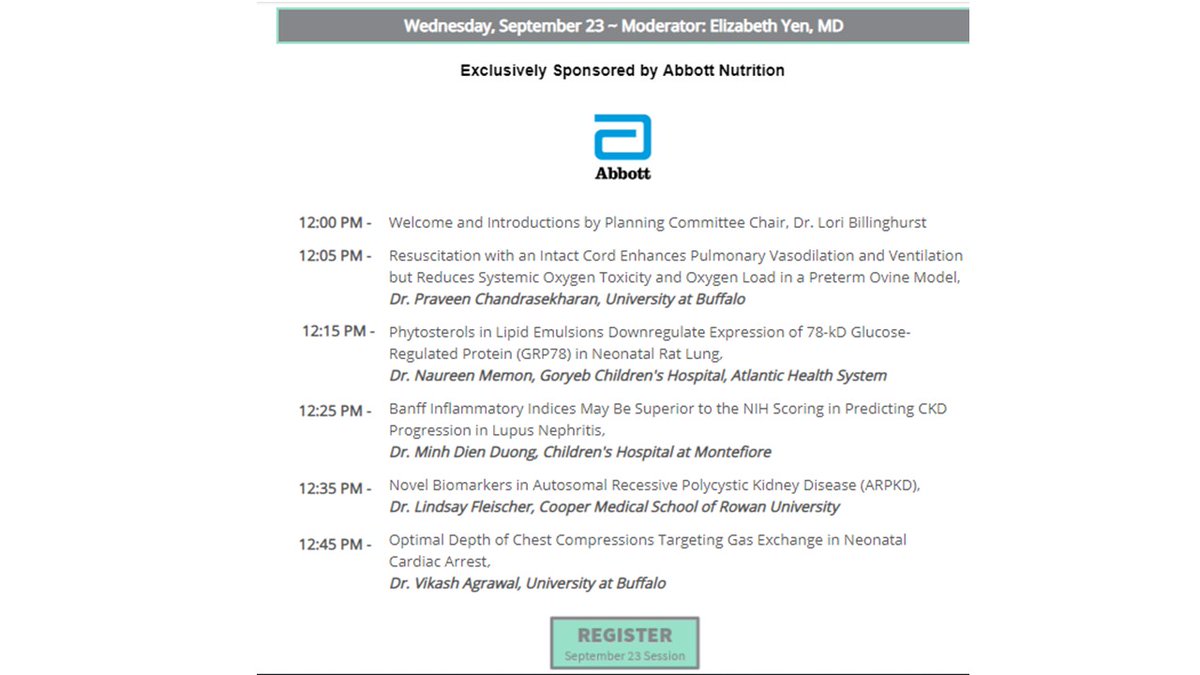 chandrpk's tweet photo. Neonatal resuscitation talks from SUNY @ Buffalo, 12 pm EST 9/23/2020. Register for the session https://t.co/SNGwhl5El3 https://t.co/vArJueSoQt
