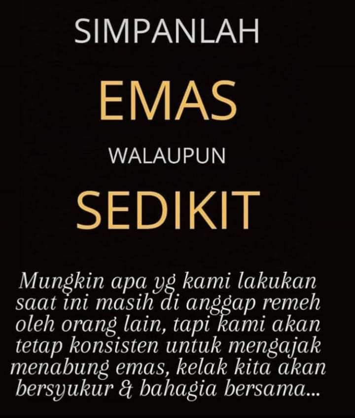 MinigoldCikaran's tweet photo. Investasi emas pastikan mudah dijual kembali atau bisa ditukar dengan emas Antam. Contoh 0,1 gram dapat ditukar dengan 1 gram Antam jika sudah ada 10 keping.

MiniGold sarana menabung emas mini untuk mendapatkan emas antam

Yeaayyy..
#SemuaBisaPunyaEmas https://t.co/1UipL2fmdd