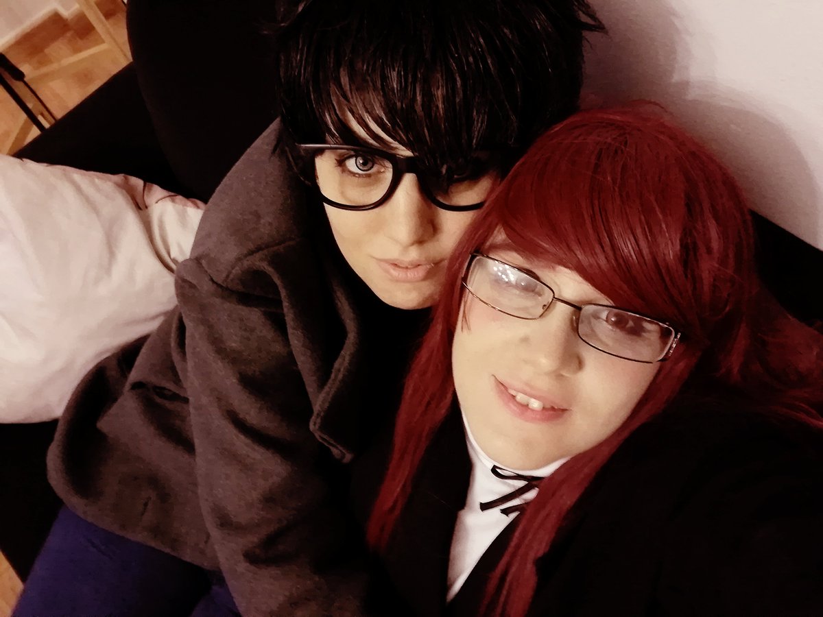 SlaySeraph's tweet photo. "Stay with me forever, senpai. You are my new light"

------

Someone wants Akira and Sumire? Since i made the love confidant with her...i love this otp ^^ 
------

🃏 Akira Kurusu @DragonMikleo 
💜Sumire Yoshizawa @SlaySeraph 

#Persona5Royal #Shusumi #persona5cosplay https://t.co/bQiXxQNueV