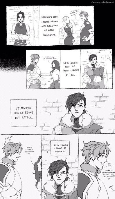 day 2: pining
a short comic about how felix is really stupid about his feelings sometimes
#fe3h #sylvix #sylvixweek2020 