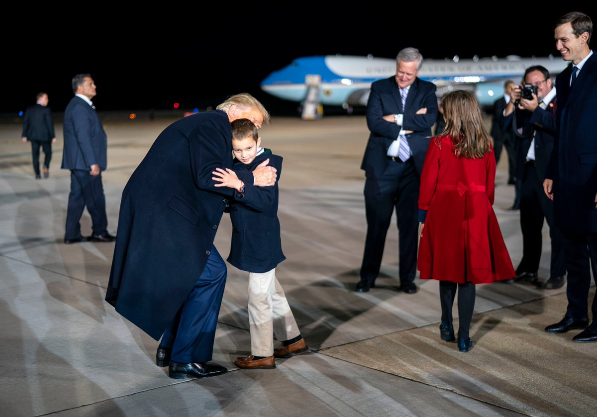 Everyone in that family knows where the camera is. 