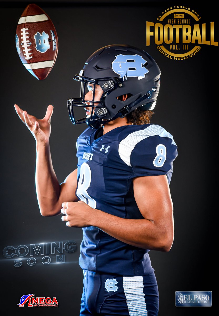 Photos_ByAce's tweet photo. The El Paso Herald-Post High School Football Digital Magazine Vol. III coming soon. #EPOmegaAirConditioning  #Epheraldpost #TXHSFB #losphotogs #DowntownSpaces E.P. Omega Air Conditioning LLC  #chapinHuskies @epheraldpost https://t.co/pcgG53FJYB