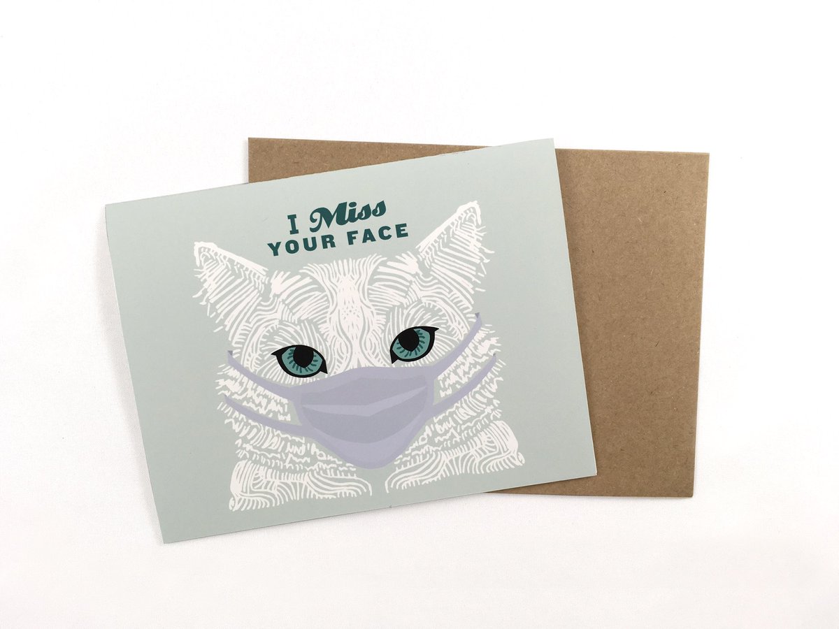 JessicaWDesign's tweet image. A couple faces I see all the time, a few I only see half of, and most I haven’t seen in months. I just want to let all those faces know that I miss them. etsy.me/2EB7zar