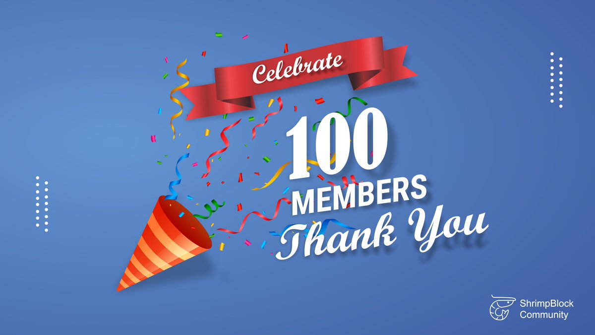 LifeSciencePro's tweet photo. Celebrating our ShrimpBlock community moment. Well done! 🎉🎊 https://t.co/ZPkFiFPhkQ