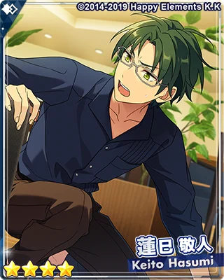 蓮巳敬人 フィーチャー 開花前 casual キャラカード 蓮巳敬人(開花前