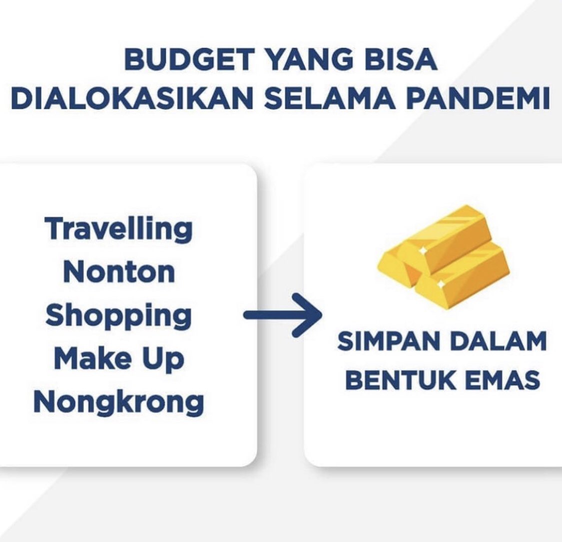 Selama pandemi harusnya makin banyak dong dana yg bisa dialokasikan untuk nabung. Yuk beli #MiniGold aja karena #SemuaBisaPunyaEmas 😊