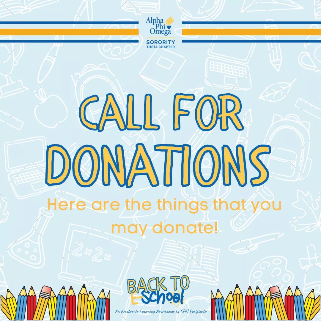 apotheta's tweet photo. [CALL FOR DOANTIONS]

We are accepting monetary support or in-kind donations for this cause. Any donations will be of big help to the selected students in need especially for their new academic setting.

#BackToEschool
#MagbigayanThisPasukan
#ELearningThisNewNormal https://t.co/0ZtH3JnGZH