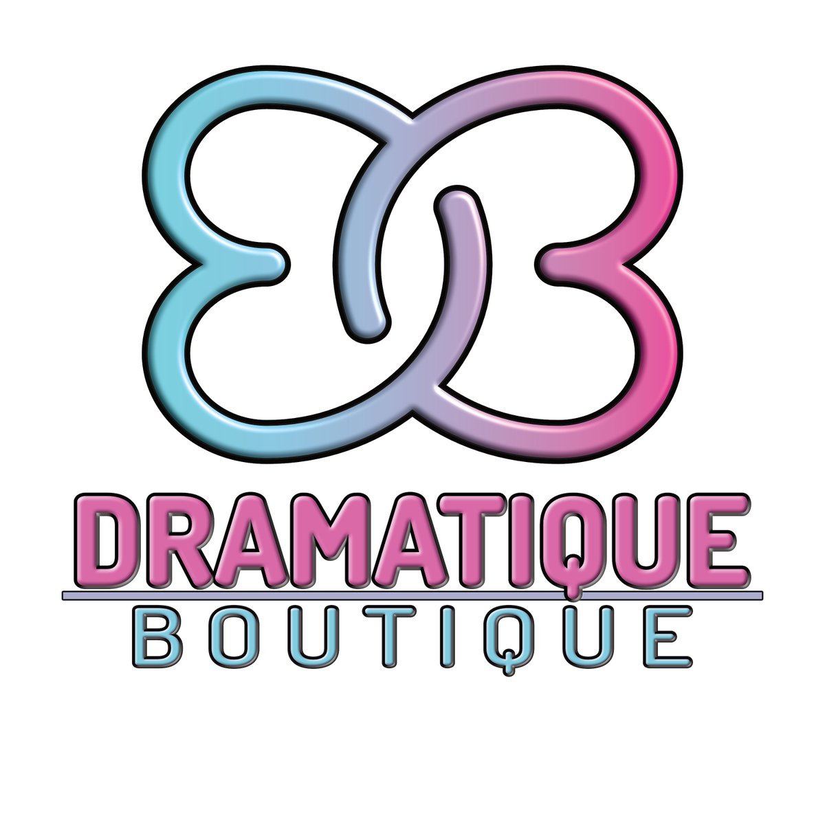 Dramatique boutique was actually in the works for over a year. This was the original logo concept i came up with. The reason its a boutique is actually because i originally wanted to do plus size apparel. However that did not work out so i still used the name to keep that option