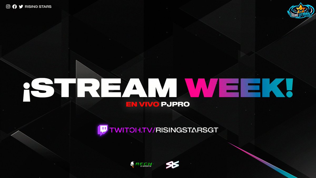 🎥 | STREAM WEEK 🤩

Esta noche seguimos brillando gracias a nuestro querido PJPro que estará jugando Fortnite y demostrando sus habilidades.

Los esperamos a todos en el stream:

🔴 twitch.tv/risingstarsgt 🔴

¡Pasen a saludar a nuestra estrella!

#SomosRS #RiseAndWin💫