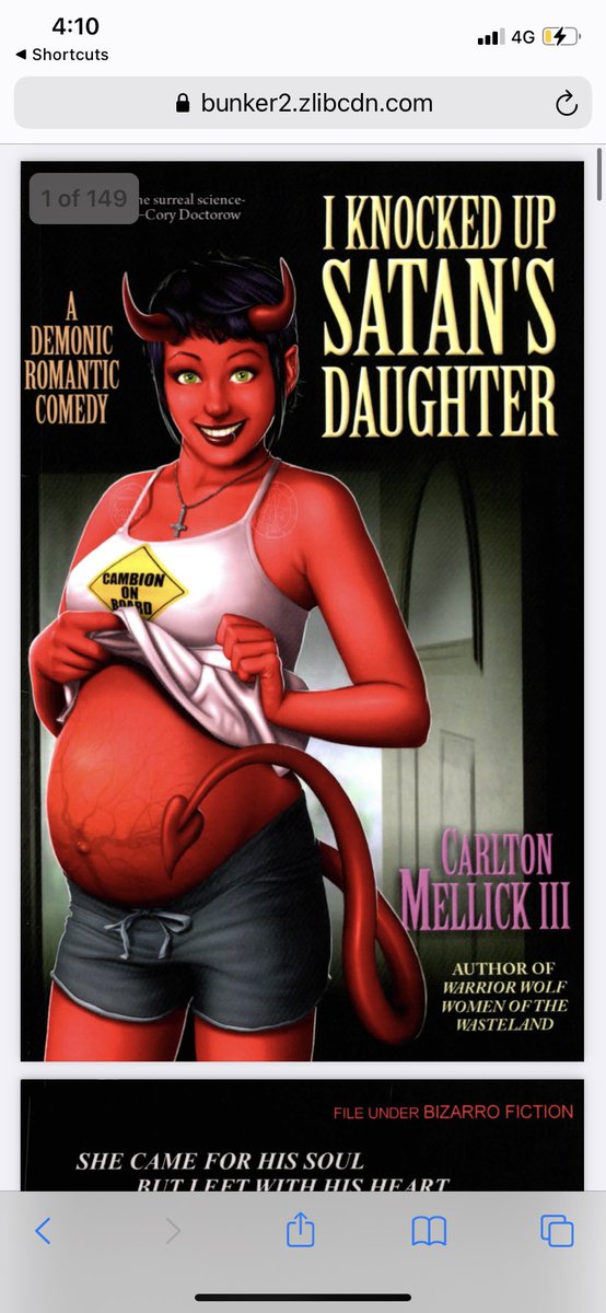 Time to scar myself for let’s gooooCurrently Reading: I knocked up Satan’s daughter