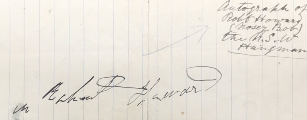 I’ve signed with @newsouthpub!

My book on Sydney-based hangman Robert ‘Nosey Bob’ Howard will look at Howard’s life and how botched executions energised the movement for the abolition of the death penalty in NSW. Out in 2022.

(Image: <a href="/statelibrarynsw/">State Library of NSW</a>)