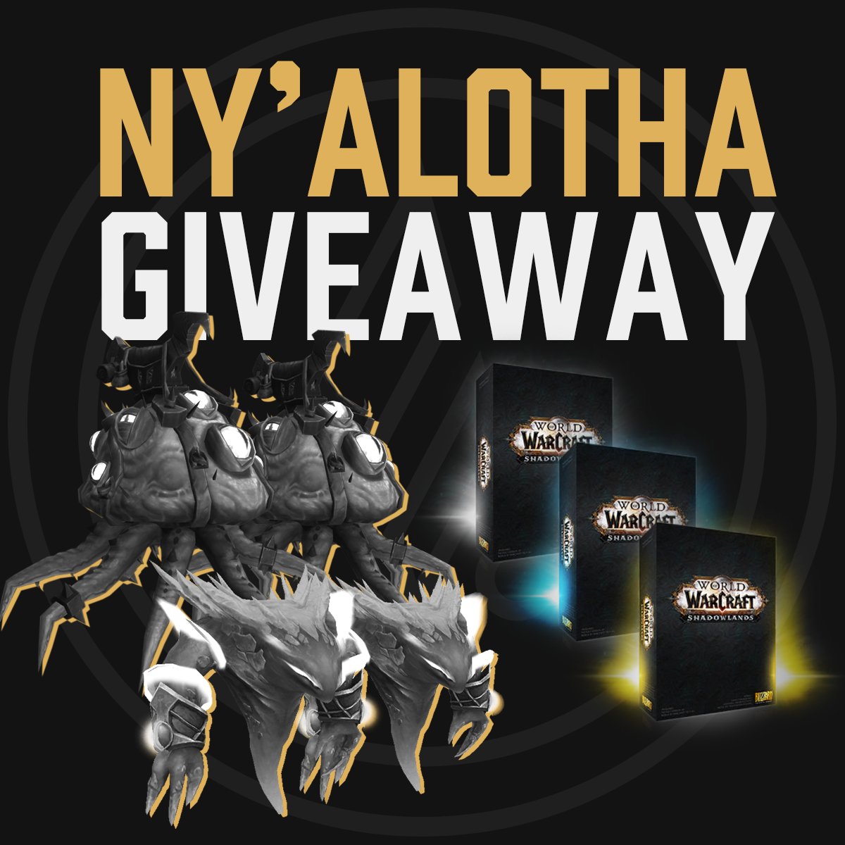 bigdumbgaming's tweet photo. SHADOWLANDS GIVEAWAY!!!

2- Ny'alotha Allseer mounts 
2- Glacial Tidestorm mounts
1- Shadowlands Epic Edition
1- Shadowlands Heroic Edition
1- Shadowlands Standard Edition

To enter:
https://t.co/hplMoS4urk

Make sure to join the discord!
https://t.co/OQXUdKc21j https://t.co/KrnbOoS0Od