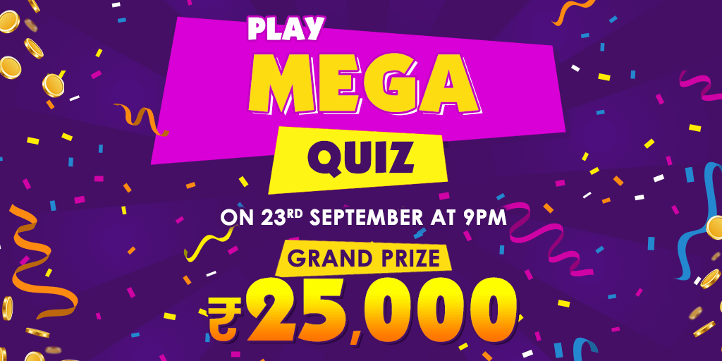 GoQureka's tweet photo. Stay Tuned with Today Special Offer! Win ₹25,000 Mega Quiz at 9 PM today. Don't miss it.
#KheloFastJeetoFast #MegaQuiz #Qureka #WednesdayThoughts  #onlinegame #WednesdayMotivation #WinCash https://t.co/mhVIwusdOU