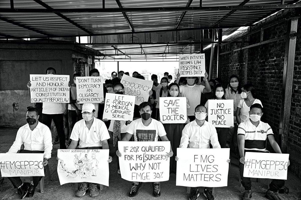 Spandana_1806's tweet photo. #letfmgeserve #fmgepp30 #FMGE
@narendramodi @drharshvardhan @KTRTRS @PawanKalyan @HeroManoj1 we are also indians not foreigners and  If 20% qualified for pg(surgery) why not fmge 30% https://t.co/TNPeAR5SKx