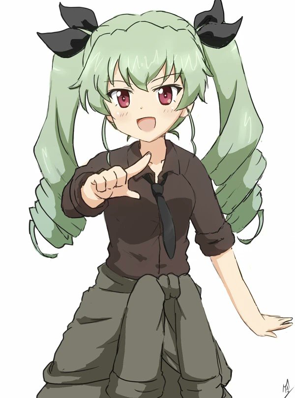 アンチョビ(ガルパン) 「では自分もお祭りなので!
(過去絵

#アンチョビ生誕祭2020 」|MA-2㌠のイラスト