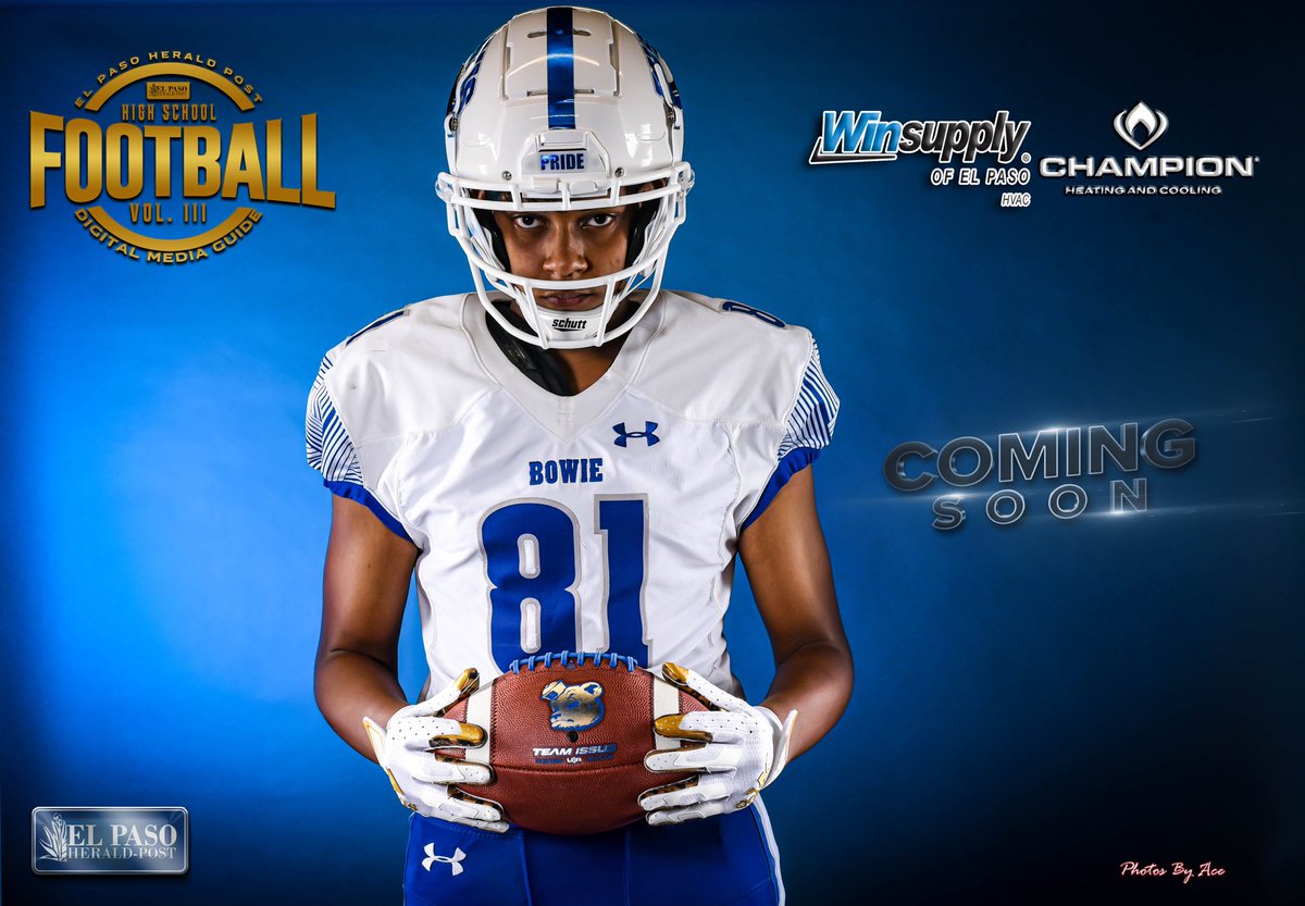 Photos_ByAce's tweet photo. The El Paso Herald-Post High School Football Digital Magazine Vol. III coming soon. #Winsupplyelpaso #ChampionAirConditioning #Epheraldpost #TXHSFB #losphotogs WinSupply El Paso HVAC @BowieBlueFB WinSupply El Paso HVAC https://t.co/6TB7LTxPaz