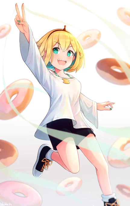 donuts donuts donuts ??? (repost, the original disappeared on accident! ?)

and, congratulations on 200k subs pikamee! 20万人おめでとうございます!
#Pikart #voms_project #VOMSスペシャル 