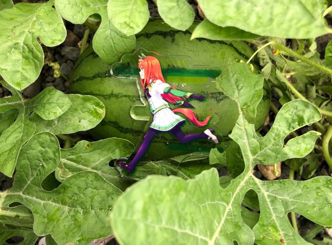 緑の中を走り抜けてくサイレンススズカ 