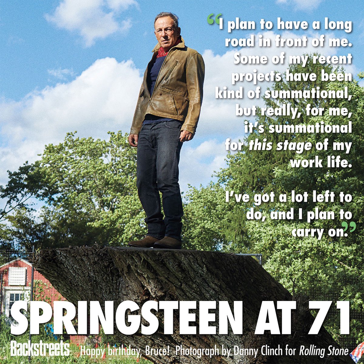 backstreetsmag's tweet photo. An oughttabe International holiday: @Springsteen is 71 today, born September 23, 1949. Happy birthday, Bruce! Carry on! [📷@Danny_Clinch]  #springsteen https://t.co/H5DNWWPIu4