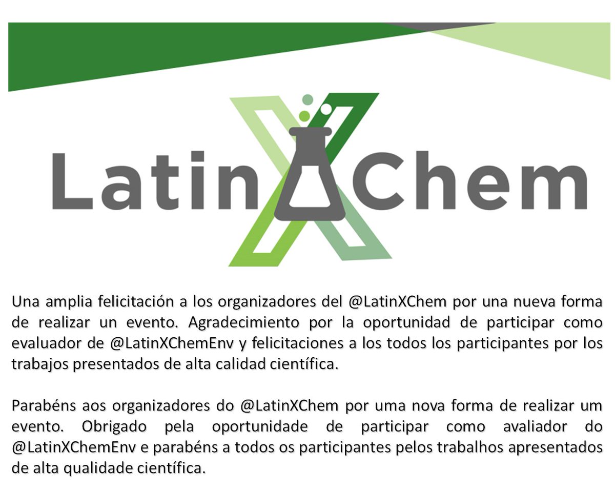 Thank you! Obrigado! Gracias! #LatinXChem 
<a href="/LatinXChem/">LatinXChem</a>